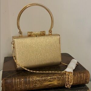 Small Gold Satchel NWOT